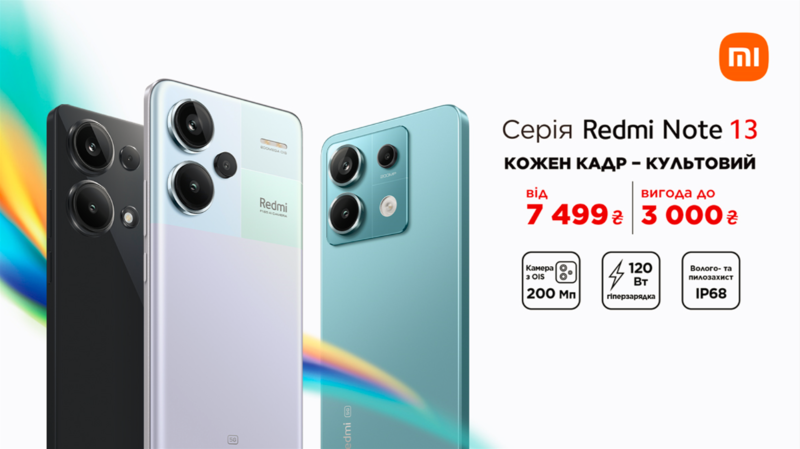 Серія Redmi Note 13! Кожен кадр - культовий!